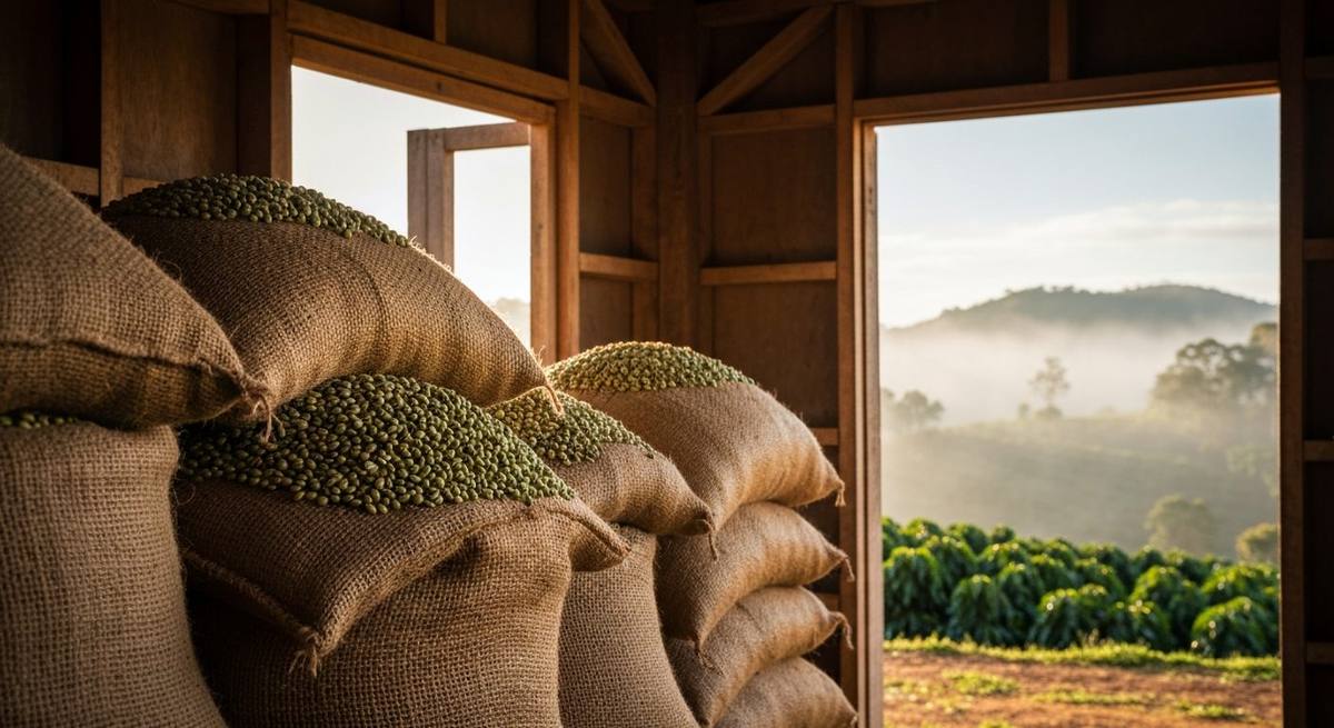 Lavoura de café de montanha no Sul de Minas